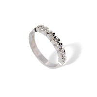 Veretta da donna in oro bianco 18 kt con diamanti naturali 0.35 ct G VS – Idee Preziose dal 1987 - IP.AK18B/61D